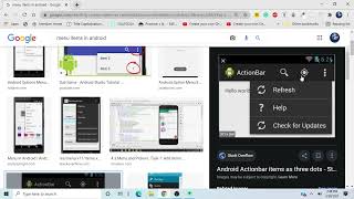 Menu Items in android studio | Java | android studio