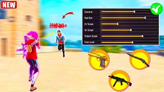 Free Fire Headshot setting 2025 ⚡ Best Sensitivity Settings ⚙️| Sensitivity + Hud Settings Free Fire