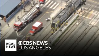 Pedestrian dies after being struck and trapped underneath train in South LA | The Desk
