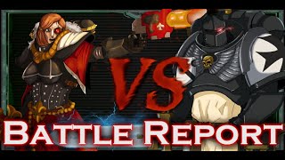 BLACK TEMPLAR VS SISTERS OF BATTLE Warhammer 40k Battle Report