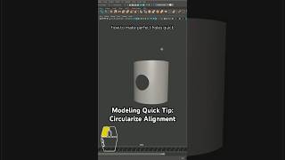 Create clean holes on curved geometry with ease! #3dmodeling #autodeskmaya #mayamodeling #topology