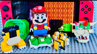 Lego Mario,  enter the Nintendo Switch to save Yoshi. What's his plan?