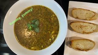 Bean soup.    سوپ لوبیا     Meal soup