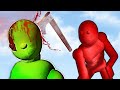 Dynamic AI NPC Ragdolls Fight with Sharp Weapons! (Featuring Active Ragdoll Physics)