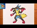 How to Draw Pokemon Mega Lucario