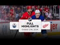 Oilers at Red Wings | October 27, 2024 | NHL Full Game Highlights