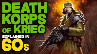 DEATH KORPS of KRIEG in 60 SECONDS - Warhammer40k Lore