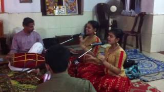 Kedaragowla Varnam (Sami daya) by MAHALAKSHMY SISTERS (Parvathy Narayanan \u0026 Pooja Narayanan)