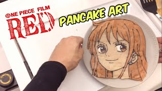 ワンピース、ナミのパンケーキアートをサラリーマンが本気で描いてみた！ONE PIECE FILM RED NAMI pancake art . 원피스