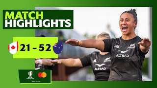 Black Ferns qualify for WXV1! | Canada v New Zealand Highlights | Pacific Four Series 2023 Rugby