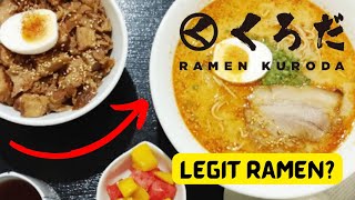 TRYING RAMEN FOR THE FIRST TIME IN THE PHILIPPINES! - RAMEN KURODA, IS IT TASTE LEGIT?