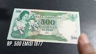 INI CIRI UANG Rp. 500 TAHUN 1977 #koleksiuangkunoindonesia  #hargauangkunoindonesia #uangasli