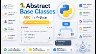 🐍🚀 Abstract Base Classes (ABC) in Python | Advanced Python OOP Concepts Explained | Python Tutorial