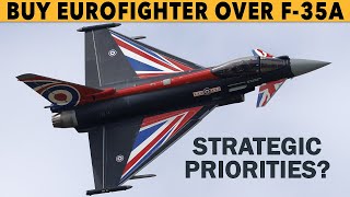 Buy Eurofighter over F-35A Fighter Jets: British Aerospace Industry at Stake with Choice