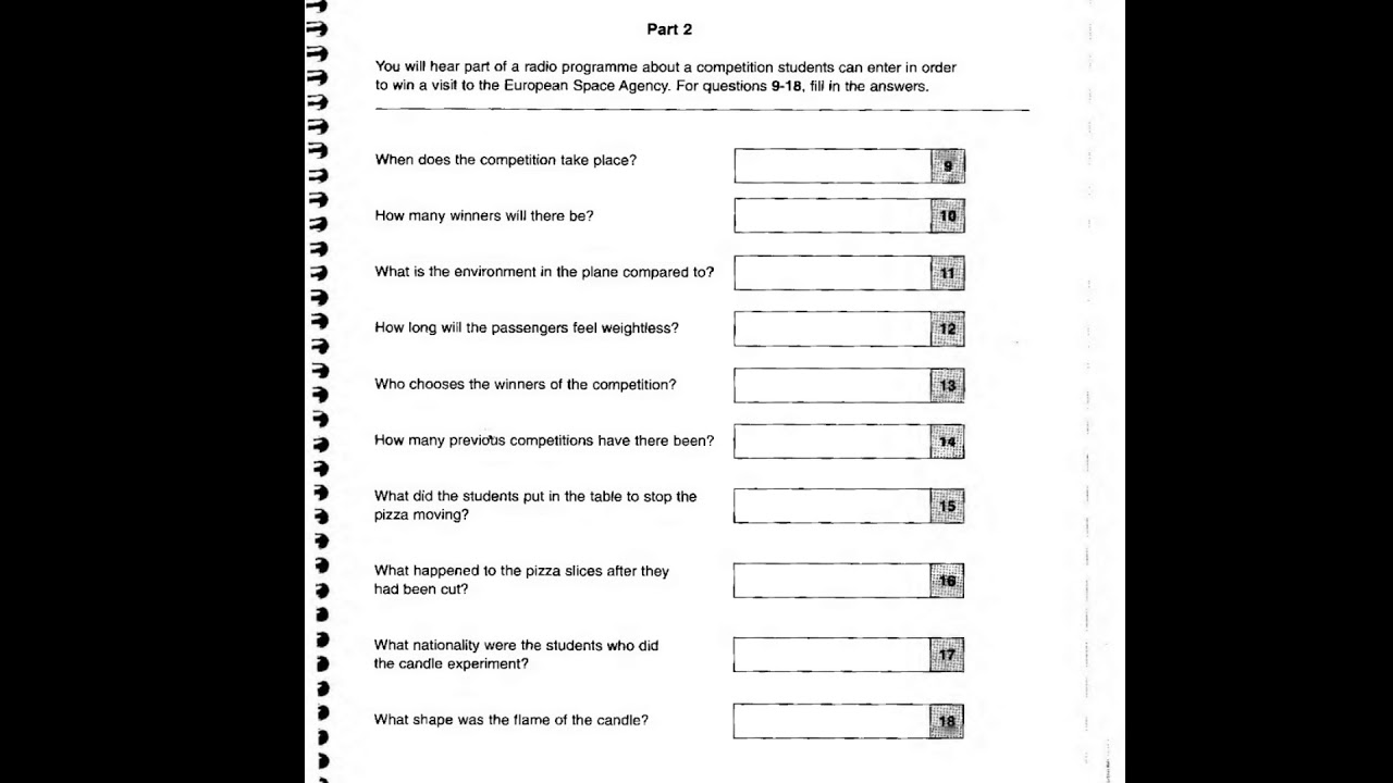 English Test ( FCE B2). First Certificate In English (FCE) Listening ...