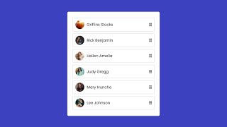 Drag and Drop Sortable List in HTML CSs & JavaScript Draggable List in JavaScript