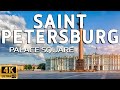 Walking tour of the Palace square St Petersburg. Walking tour 4k.