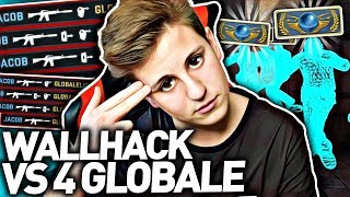 JACOB Vs WIDZOWIE w CSGO! WALLHACK vs 4 GLOBAL ELITE w CS:GO! Jacob z Widzami o KOSĘ! Gra o Skiny