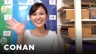 Fan Correction: Andy Has Terrible Japanese Pronunciation! | CONAN on TBS