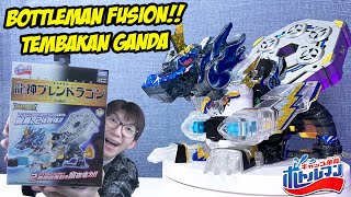 Bottleman Fusion! Sekali Tembak 2 Peluru! Unboxing Bottleman Ryujin Blendragon - Bottleman Indonesia