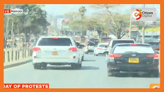 Raila Odinga’s convoy heading to Kamukunji after attempt to enter CBD thwarted