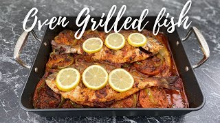 Oven Grilled Fish with Moroccan Chermoula (Poisson Au four)