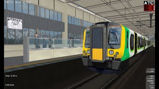 [Openbve] West Midlands train Class 350 running at Japanese Shinkansen route