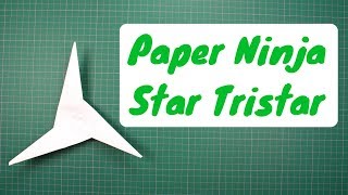 How to make Paper Ninja Star Tristar - It is a Great Ninja Warrior Weapon