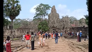 Visit Bayon Temple, Angkor Thom, Siem Reap, Cambodia