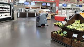 Grocery Store Cleaning with Autonomous Robots