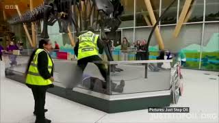 BBC News Midlands | Dippy the Dinosaur | 10 April 2023 | Just Stop Oil