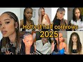 Hottest half cornrows hairstyles for  African American ladies | Cornrows braids hairstyles 2025