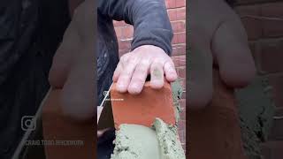 Construction pace 😲 fast bricklaying 💃 #shorts #bricklaying #asmr #construction #howto