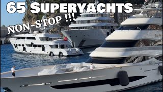 65 SUPERYACHTS DEPARTING ONE DAY AFTER THE MONACO  YACHT SHOW 2024 @archiesvlogmc