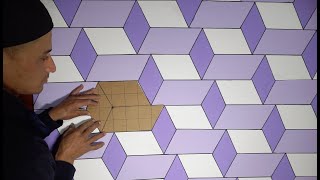 EASY 3D WALL PAINTING ||  OPTICAL ILLUSION 3D || 3D WALL DECORATION