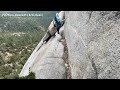 simul climbing fingertrip west face of lily rock idyllwild ca