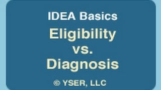 IDEA Basics: Eligibility and Diagnosis