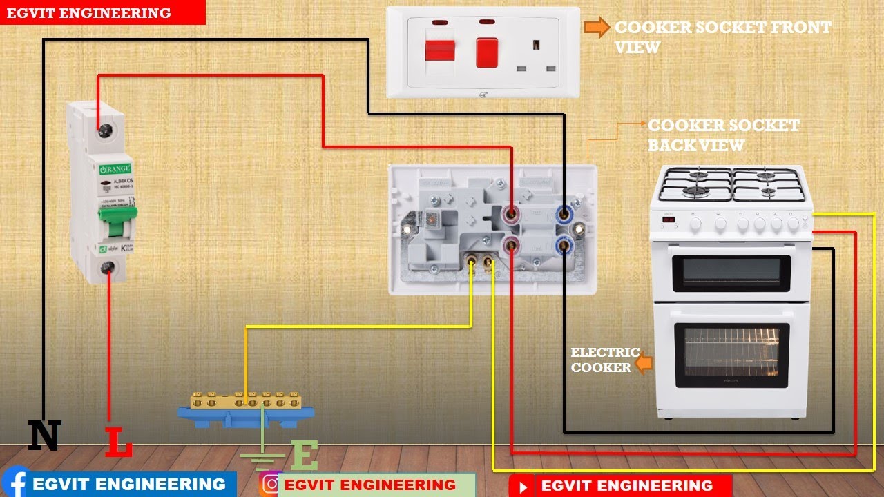 Cooker Socket Wiring Complete Tutorial How To Wire Kitchen Cooker