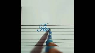 How to write cursive sweet name 'Rinku'/#shorts