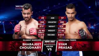 Lethal KO! Bhabhajeet Chaudhary v/s Shyam Prasad | Gujarat Warriors v/s Bengaluru Tigers