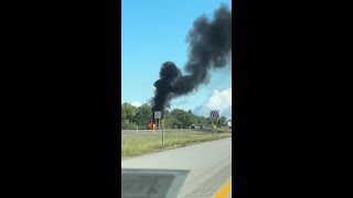 WATCH: Car engulfed in flames on Rt. 390 Southbound