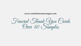 Funeral Thank You Cards