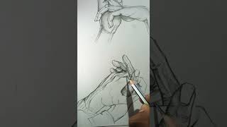 holding hand SKETCH/ GB sketching Odisha boy/pencil drawing
