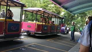 20170624 姐姐弟弟與爸爸一起逛台北動物園9遊園車