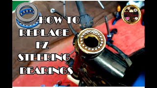 FZ Steering head bearing con set : How to replace at home malayalam explain