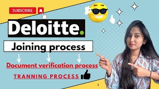 Deloitte joining process || traning process /document verification process🤩 #deloitte