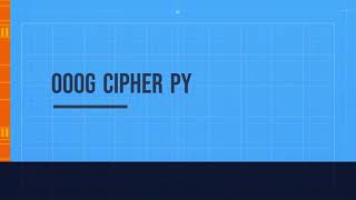 000G Cipher PY || LitCoder Solutions Python Lab- NON CS