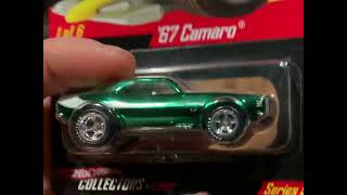 Huge 67-69 camaro diecast collection review! Video #75 real riders 67 camaro green and white