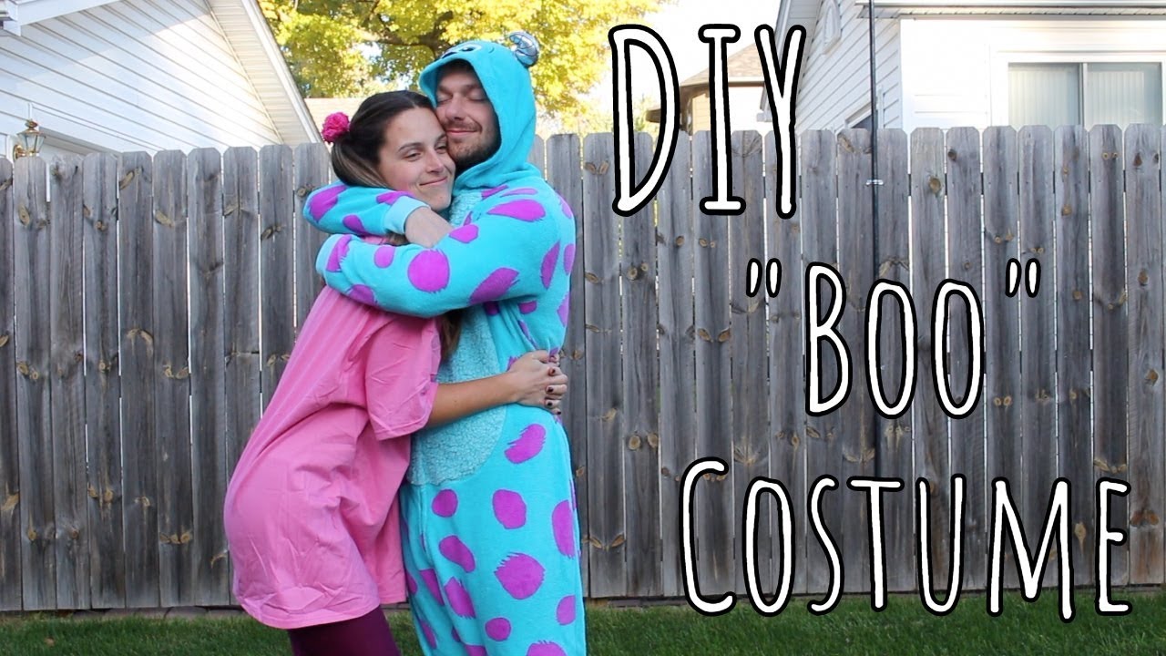 DIY | Easy Last-Minute "Boo" (Monsters Inc.) Costume - YouTube