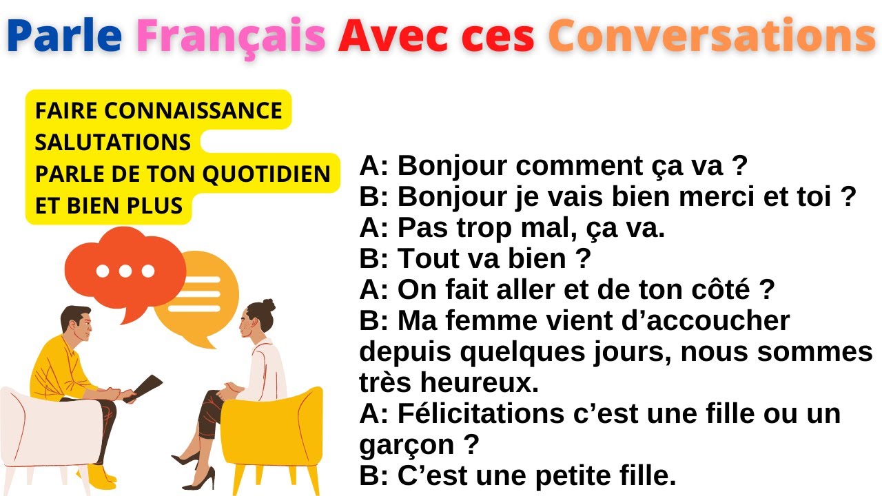 Apprends à Parler FRANÇAIS Avec Des Conversations Et Dialogues Du ...